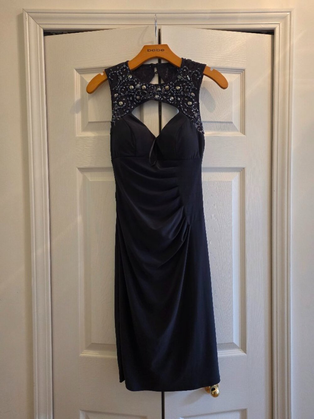 Cache Black Beaded Cocktail Dress - Size 0 - Wedding Formal Evening